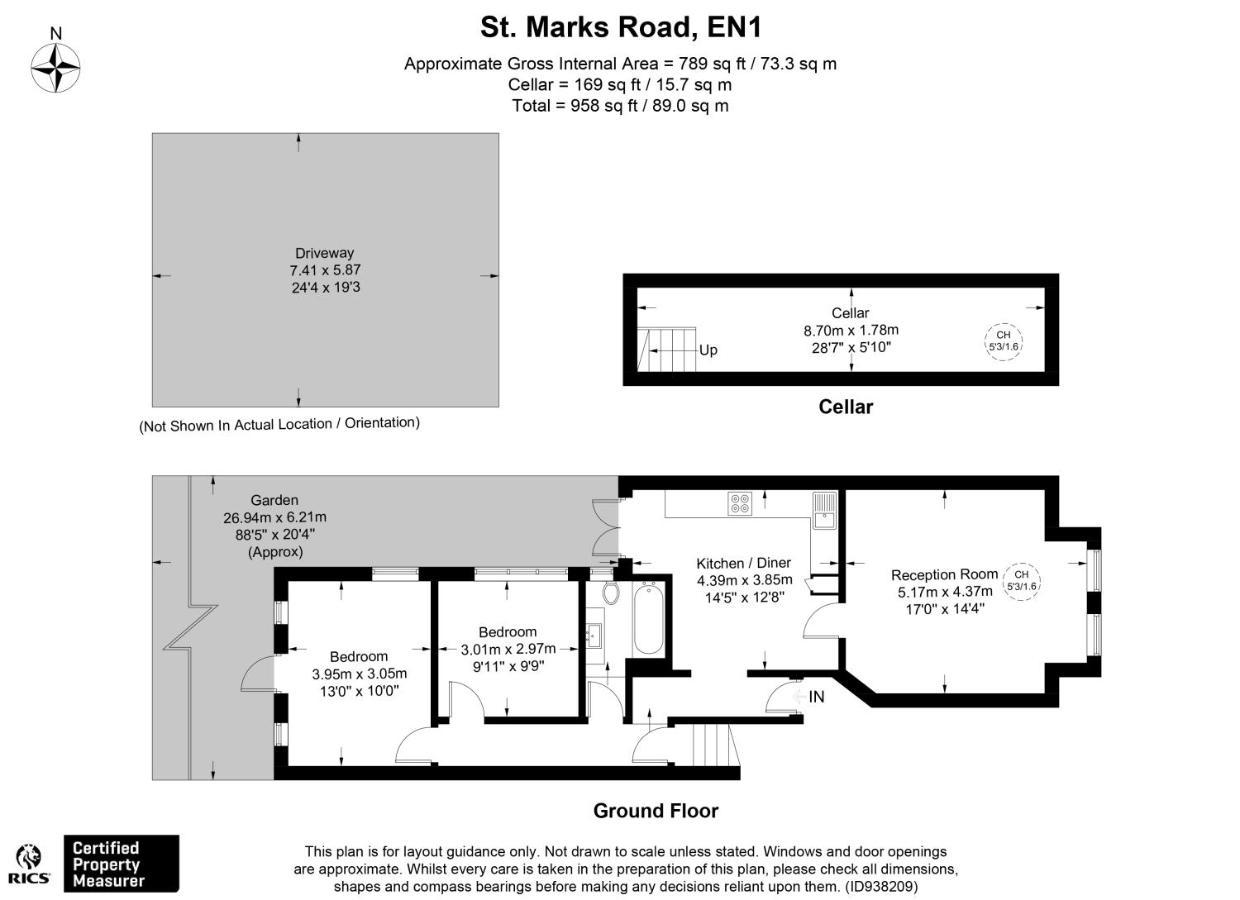 Apartamento Two Bed Flat In Bush Hill Park Enfield Exterior foto